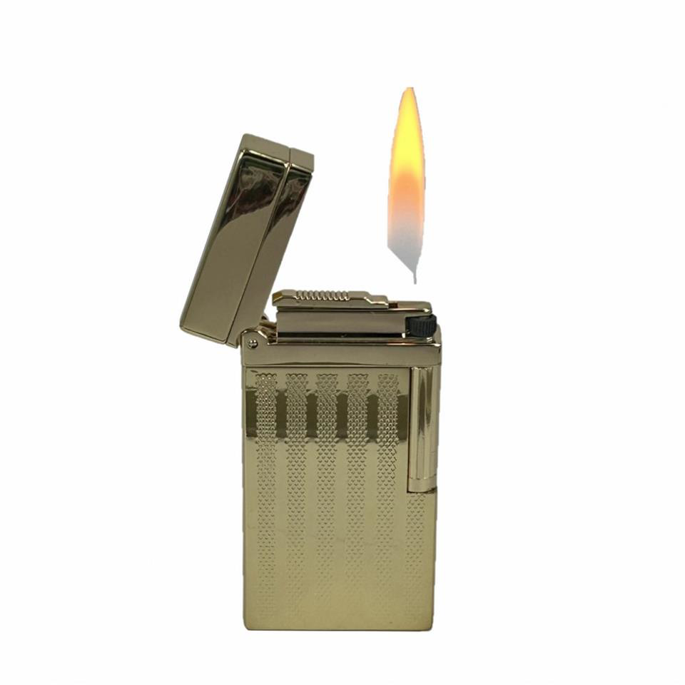 Çanta Yurdu Dupont Tarz Yandan Çarklı Metal Çakmak Altın