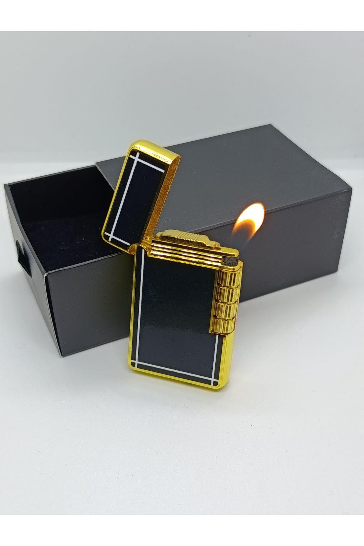 Pnp Dupont Tarzı Yandan Çarklı Gazlı Lüks Çakmak