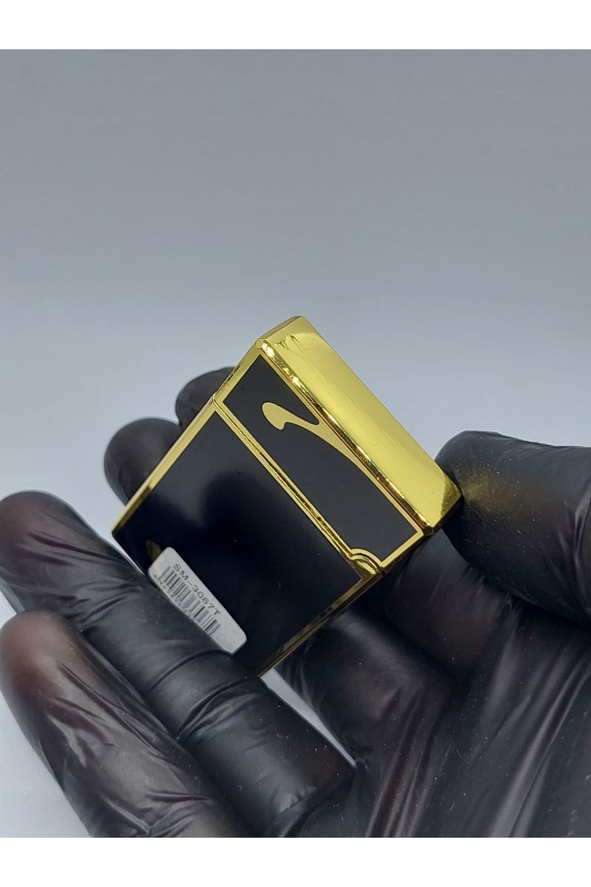 Pnp Dupont Tipi Çakmak Yandan Çarklı Çakmak Aksesuar Çakmak Siyah Ve 