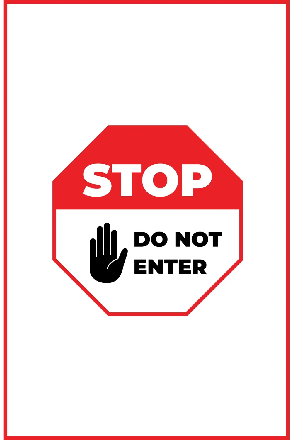 Dur Girilmez Do Not Enter Retro Ahşap Poster