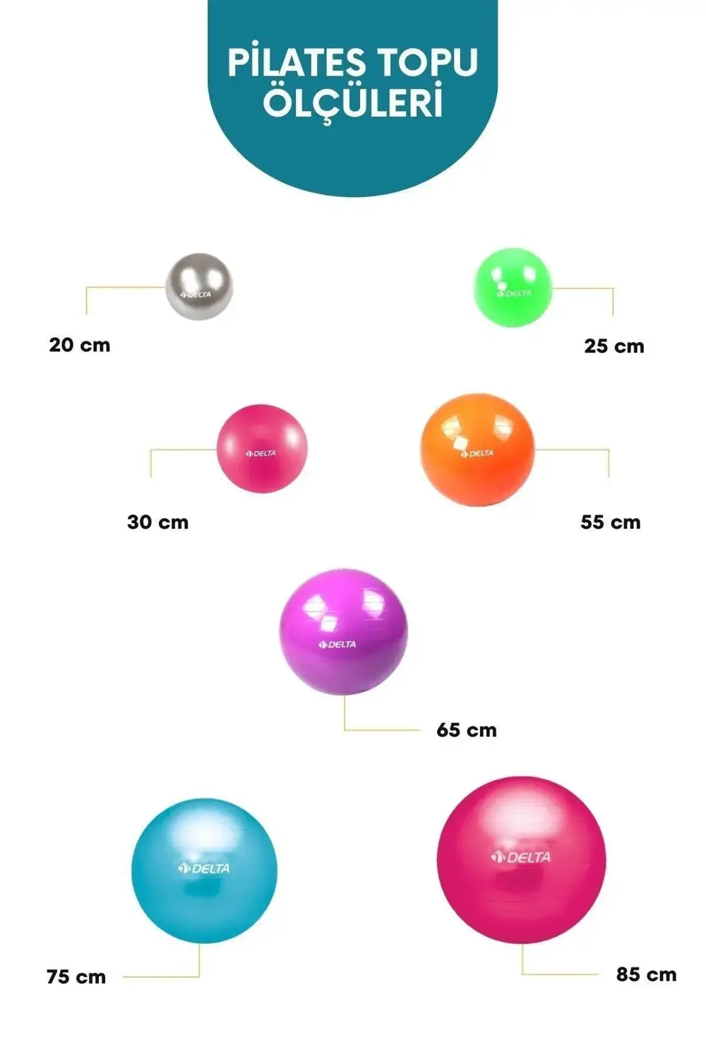 Dura-Strong Deluxe Pilates Topu (Pompasız)