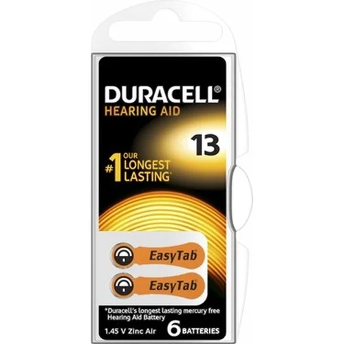 Duracell 13 İşitme Cihazı Kulak Pili 6 Parça  Kutu Bx40 Fiyatı, Yorumları ve Özellikleri