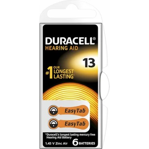 Duracell 13 İşitme Cihazı Kulak Pili 6 Parça Kutu Fiyatı, Yorumları ve Özellikleri