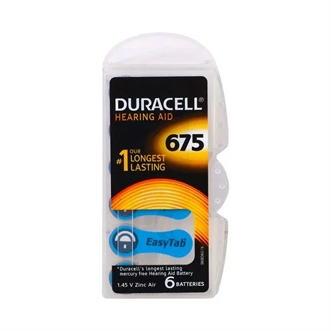 Duracell 675 Numara İşitme Cihazı Pili 6'lı Paket