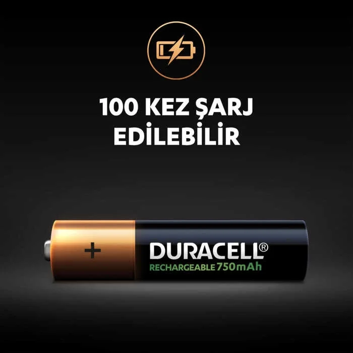 Duracell 750 Mah Şarjlı İnce Pil 2'li Fiyatı, Yorumları ve Özellikleri