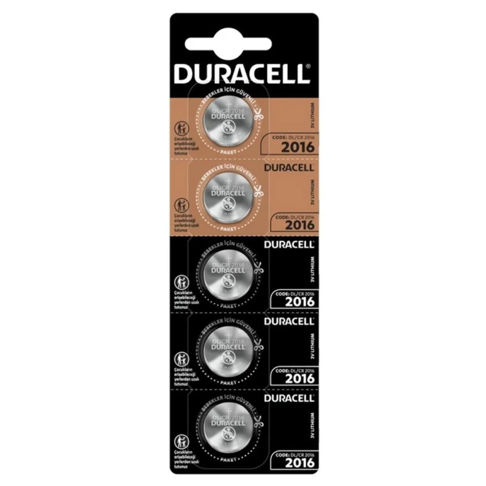Duracell Cr2016 3v Lityum Pil 5'li Paket