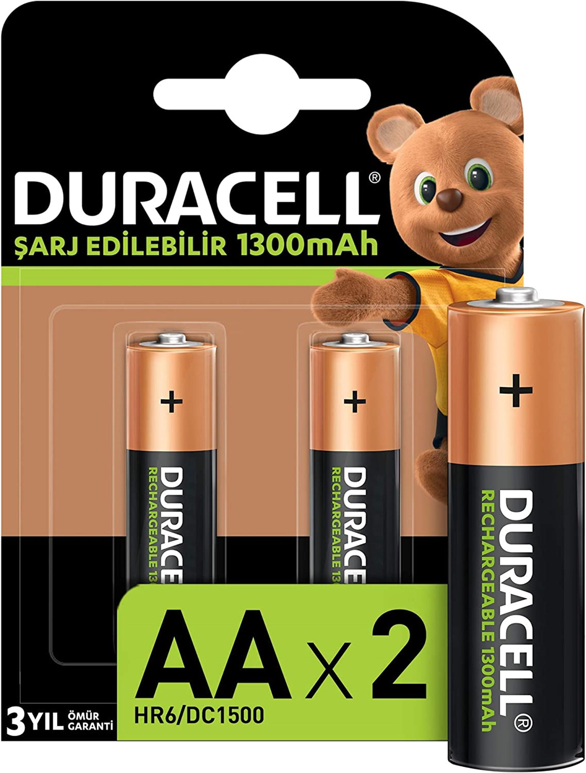 DURACELL KALEM PİL 1300 mah.ŞARJLI ( 2 Lİ BLS)