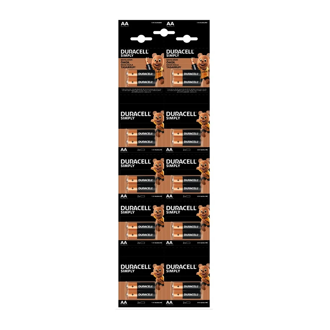 Duracell Kalem Pil Alkalin 20 Parça Duracell Kalem Pil Alkalin 20 Parça