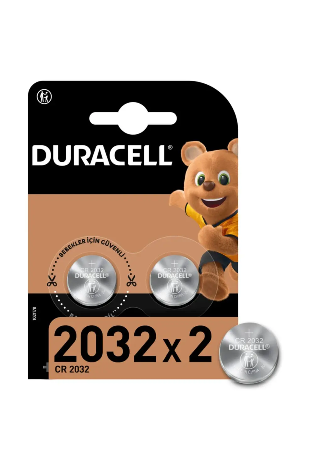 Duracell Özel 2032 Lityum Düğme Pil 3V, 2’li paket (DL2032/CR2032