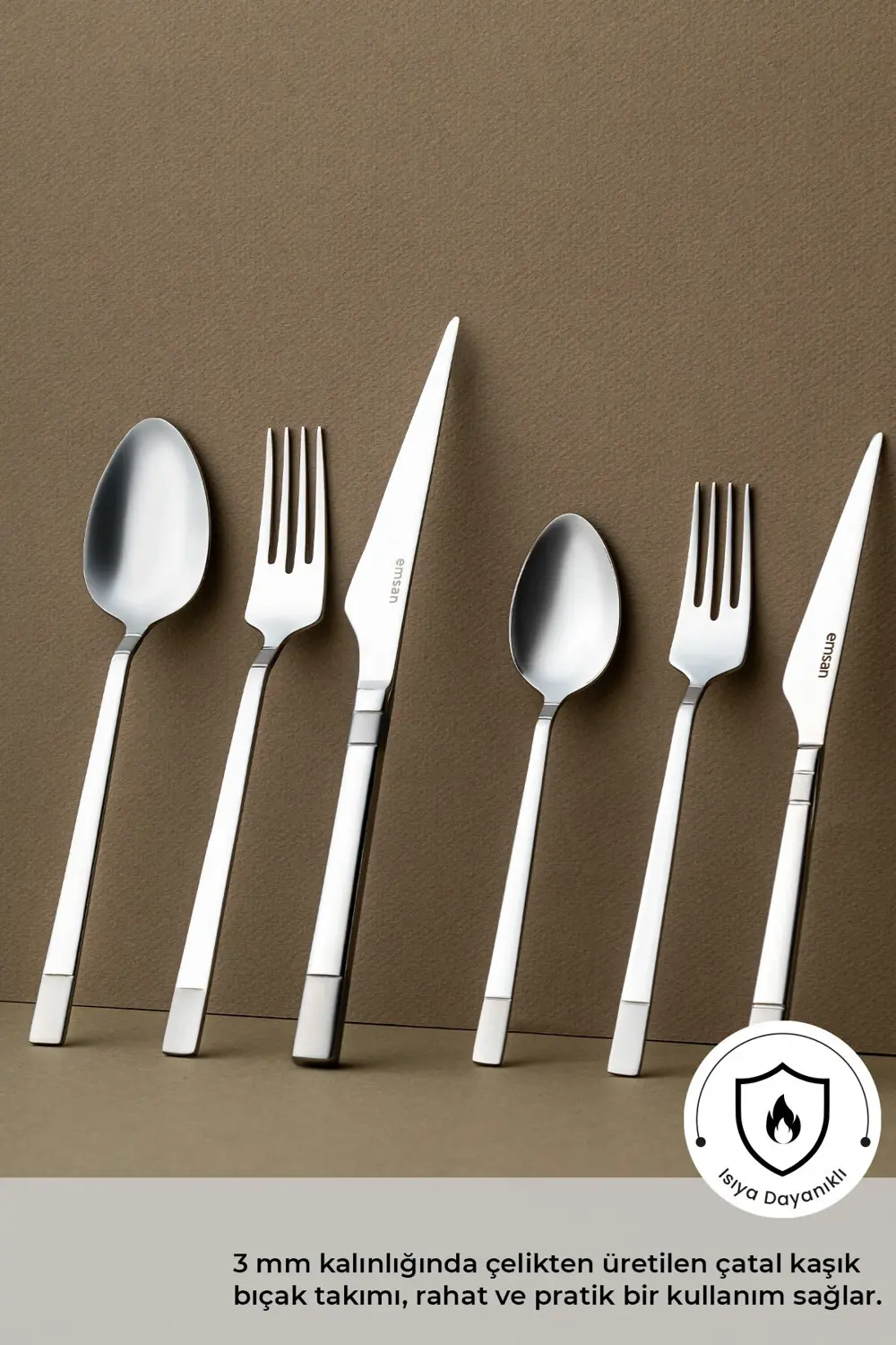 Duru 84 Parça 12 Kişilik Lüks Kutulu Çatal Kaşık Bıçak Seti