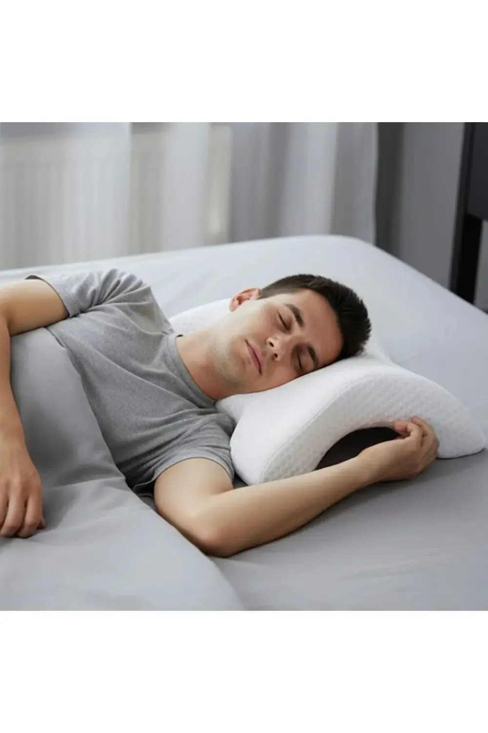 Durukar® % 100 Visco Kavisli Ortopedik Yıkanabilir Kumaş Kılıflı