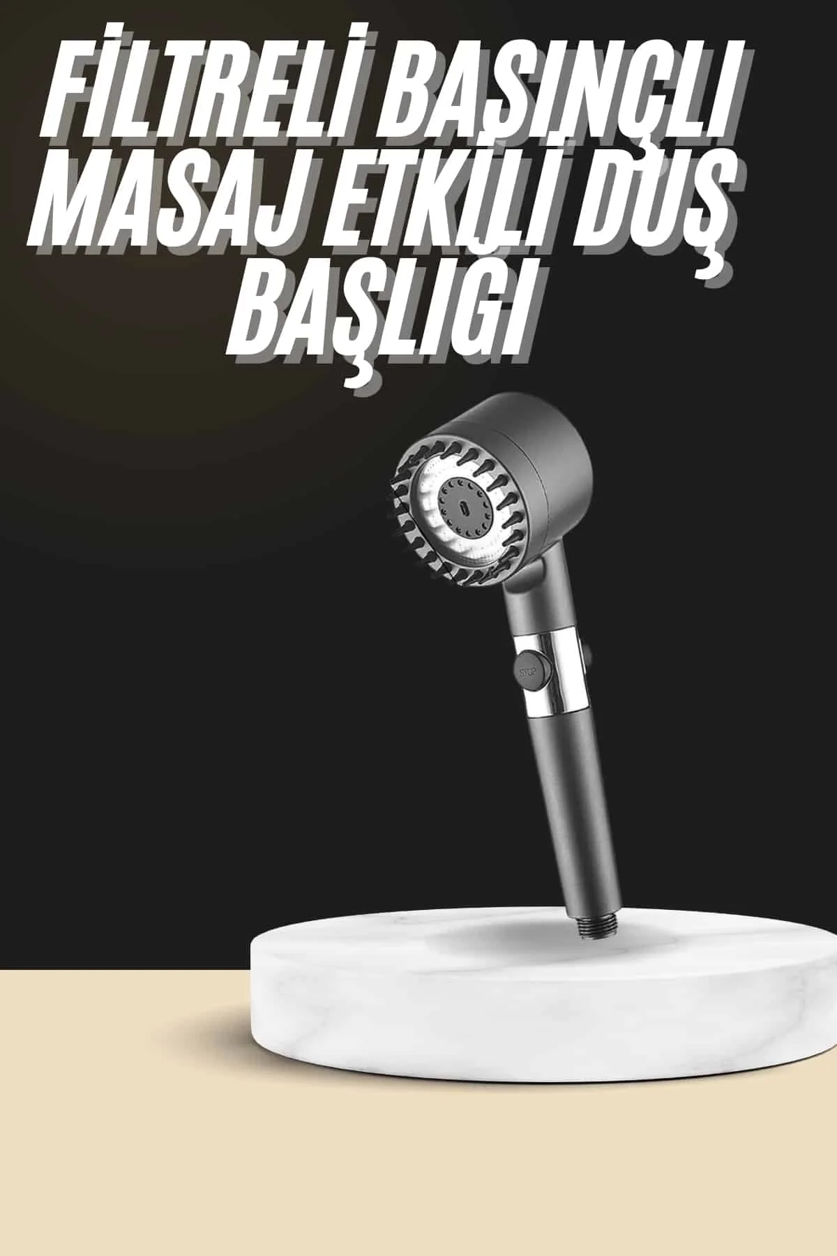 Duş Başlığı Profesyonel Masaj Başlıklı 3 Modlu Yeni Nesil Masaj U