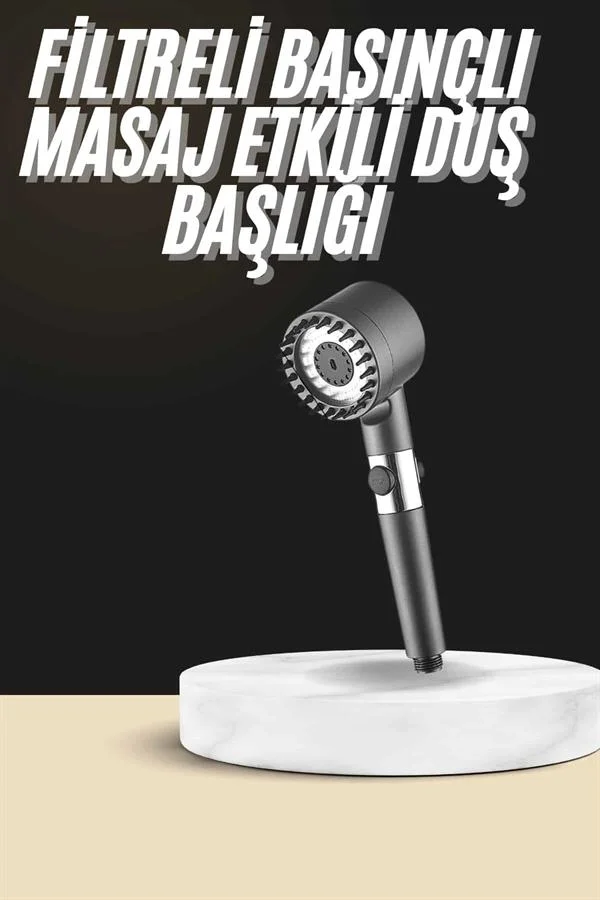 Duş Başlığı Profesyonel Masaj Başlıklı 3 Modlu Yeni Nesil Masaj Uçlu Su Tasarruflu Duş Başlığı Profesyonel Masaj Başlıklı 3 Modlu Yeni Nesil Masaj Uçlu Su Tasarruflu