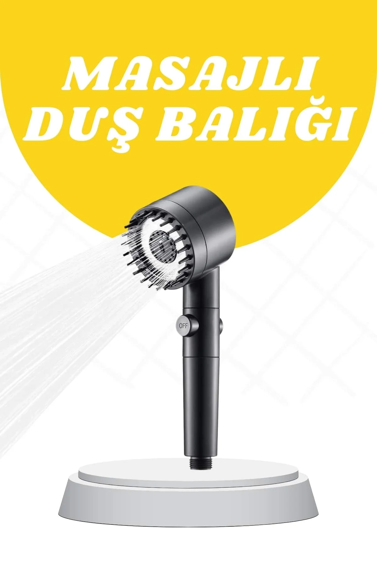 Duş Başlığı Yüksek Basınçlı Masaj Taraklı 3 Kademeli Fiyatı, Yorumları ve Özellikleri