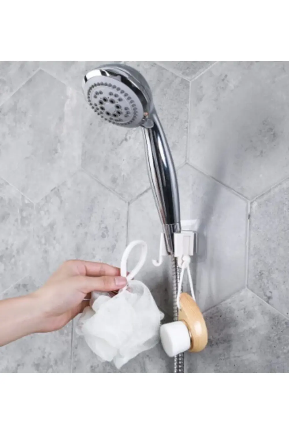 Duş Başlık Tutucu ve Lif Askısı