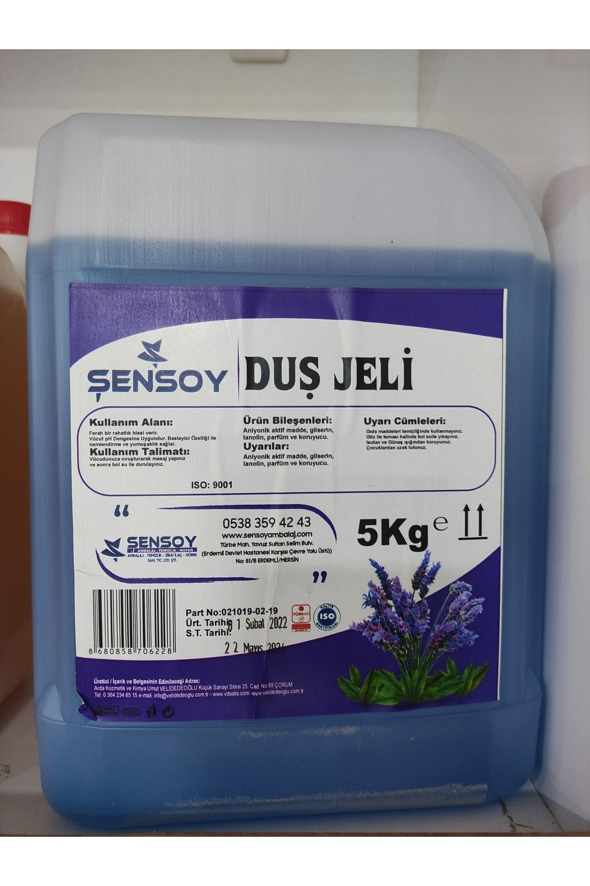 Sensoy Duş Jeli 5 Kg