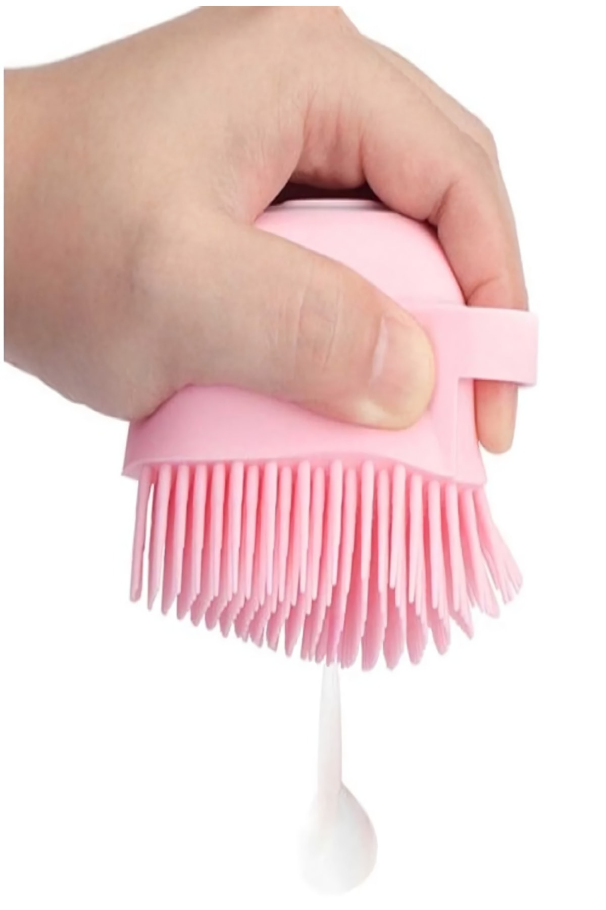 Duş Jeli Hazneli Silikon Fırça Kese Çok Amaçlı Vücut Temizleme Ke