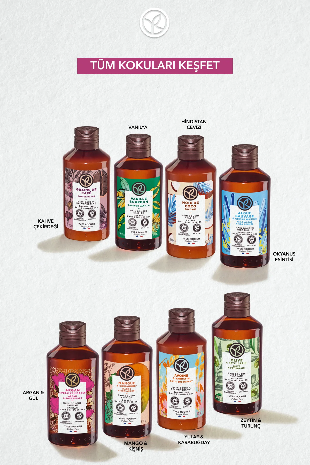 Duş Jeli - Nemlendirici Oryantal Argan ve Gül - SLS,SLES İçermez,