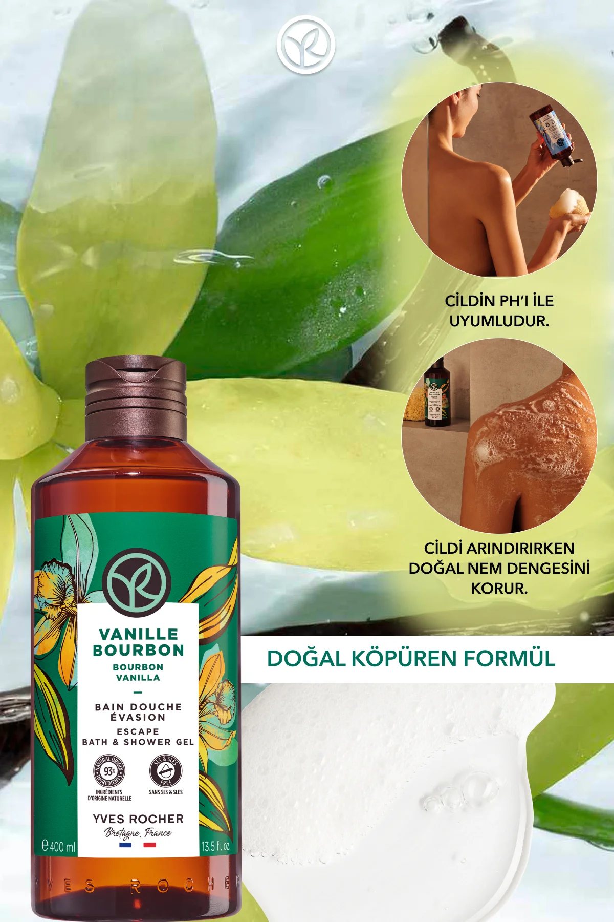 Duş Jeli - Nemlendirici Egzotik Vanilya -SLS,SLES İçermez,Vegan-4