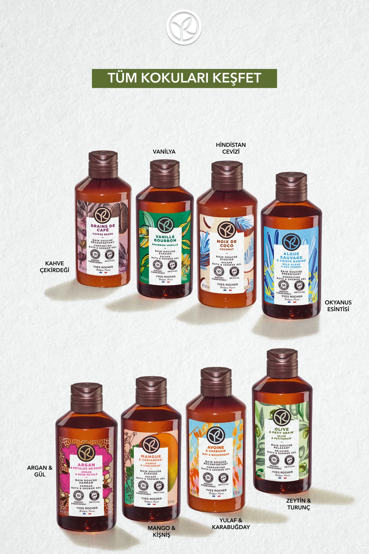 Duş Jeli - Nemlendirici Ferahlatıcı Zeytin Turunç -SLS,SLES İçerm