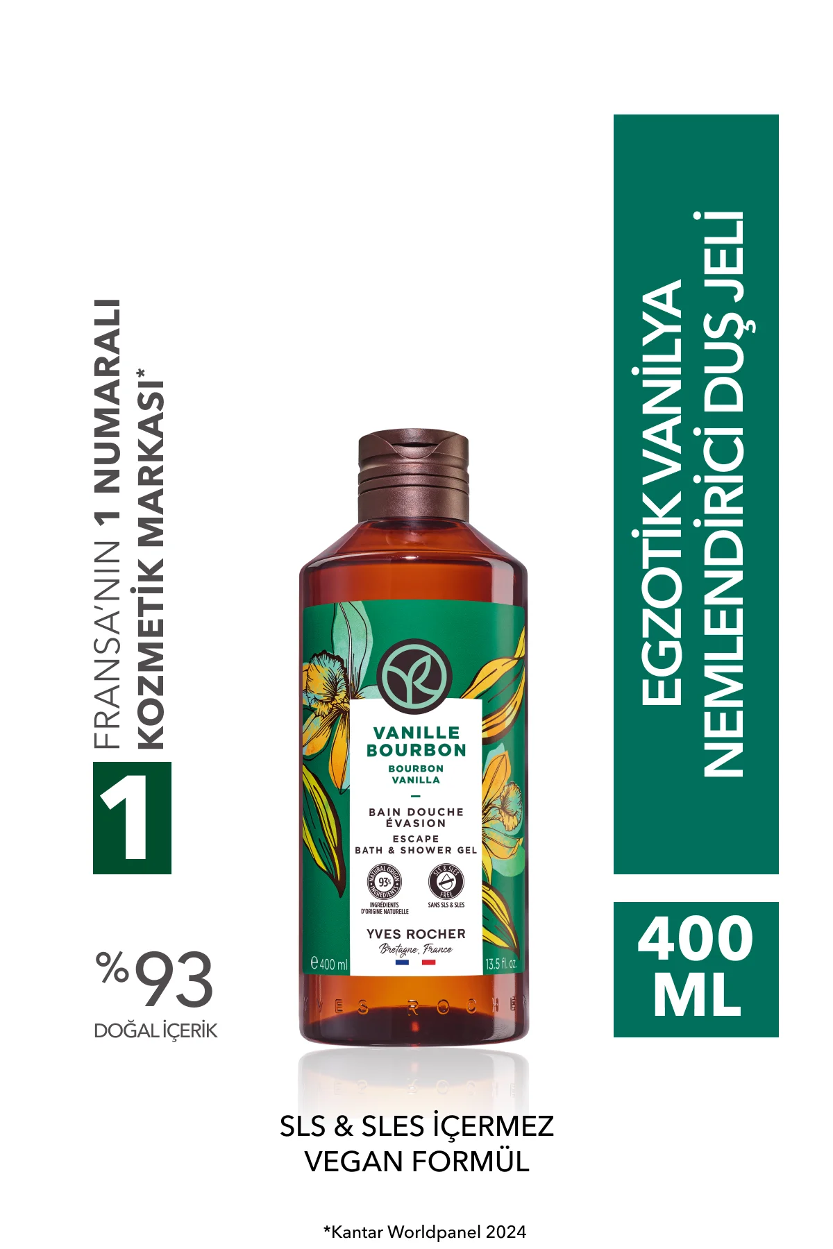 Duş Jeli - Nemlendirici Egzotik Vanilya -SLS,SLES İçermez,Vegan-4