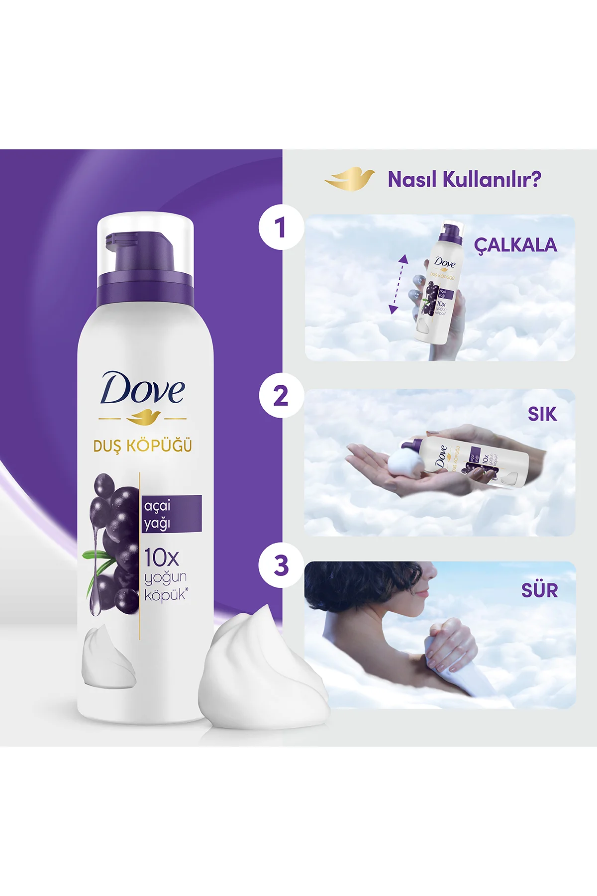 Duş Köpüğü Açai Yağı Yoğun Köpük 200 Mlx1 Duş Köpüğü Depply Nourishing 200 ml