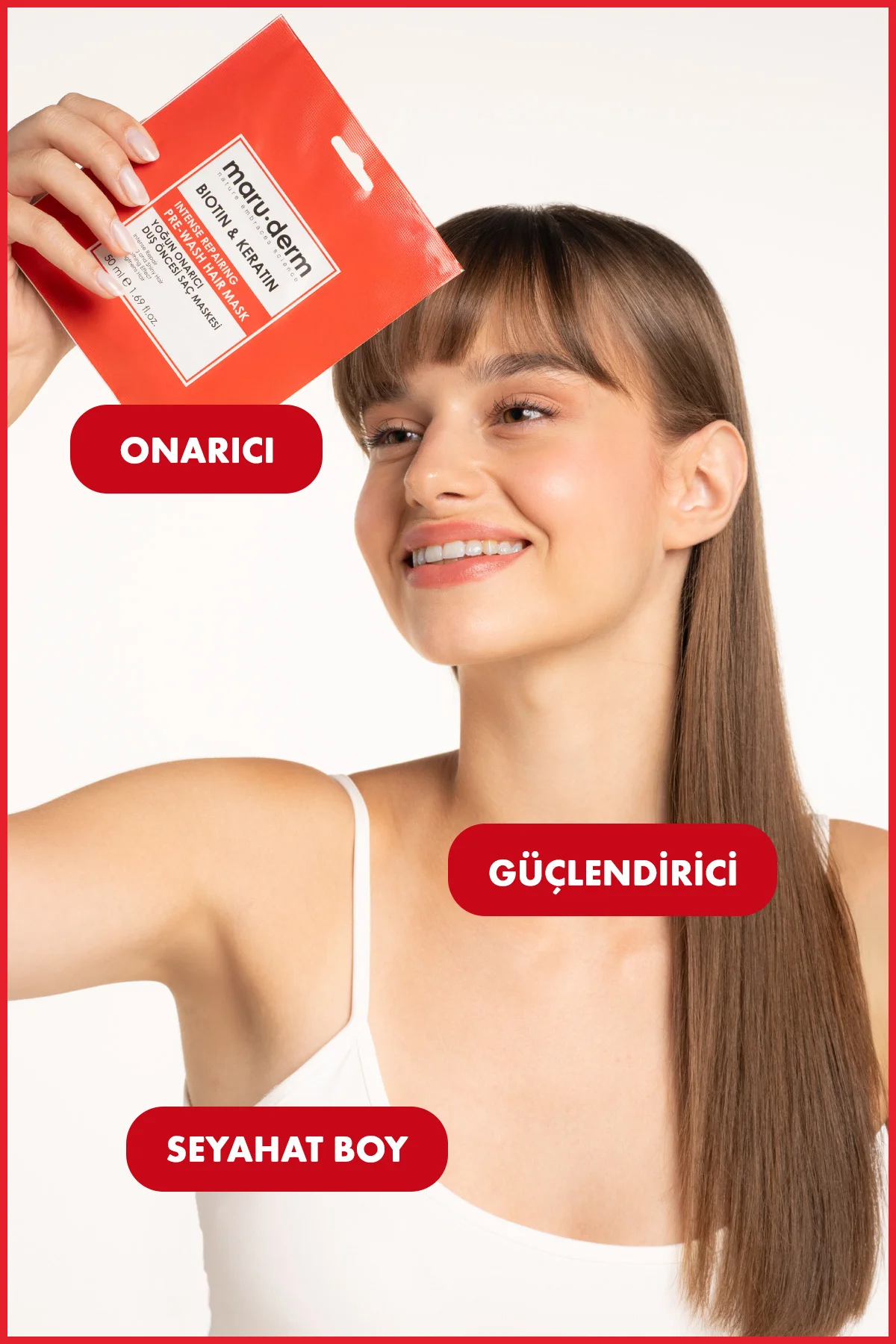 Duş Öncesi Saç Maskesi - Biotin & Keratin Yoğun Onarıcı Duş Önces