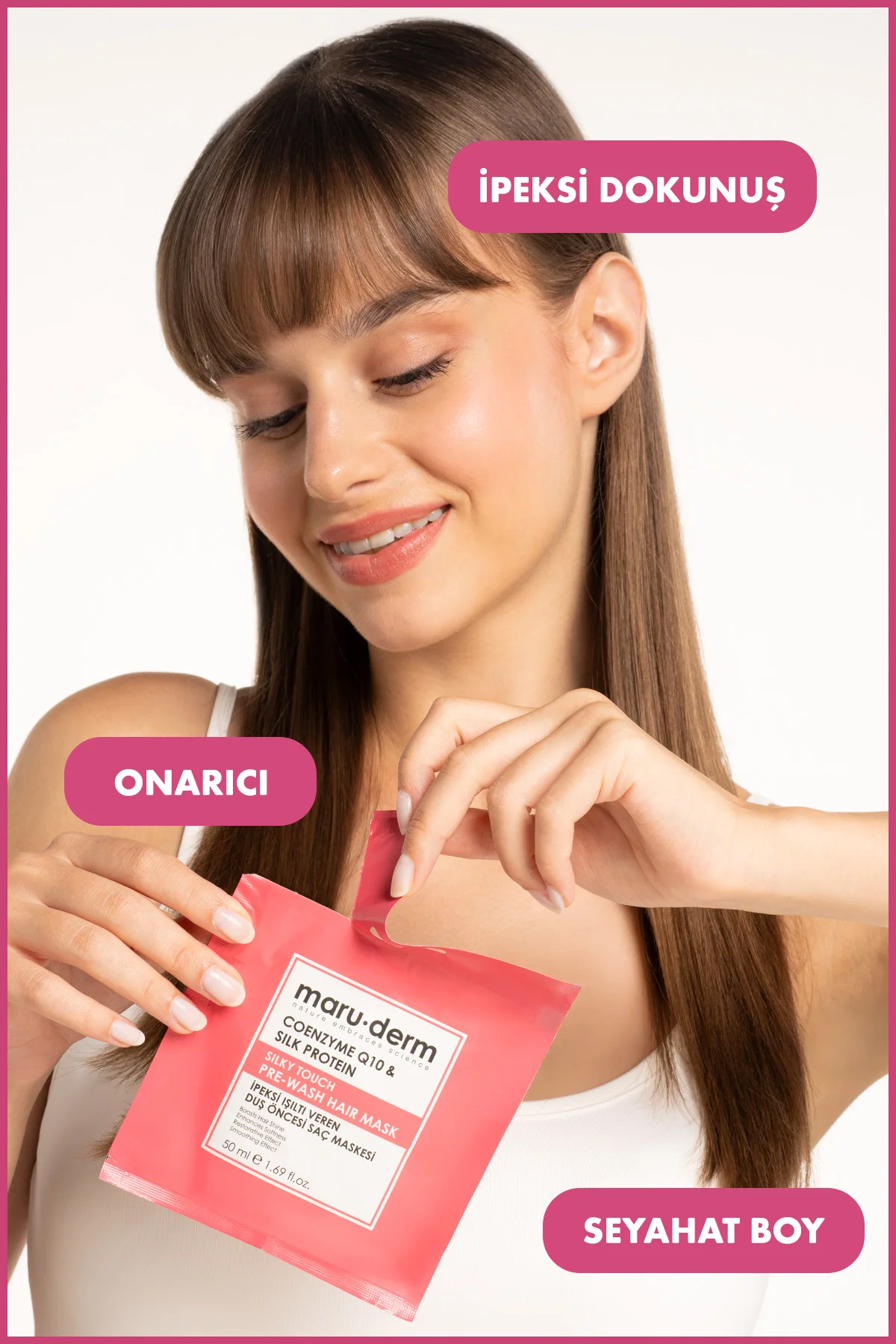 Duş Öncesi Saç Maskesi -coenzyme Q10 & Silk Protein Ipeksi Işıltı