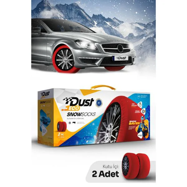 Dust Eco Kar Çorabı Lastik Kaydırmazı 2 Adet Montaj Seti