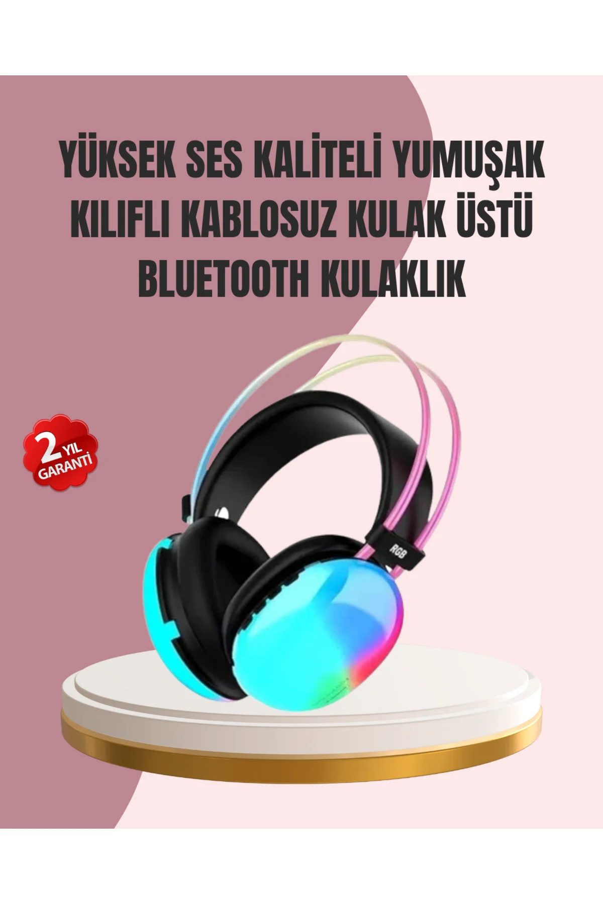 Düşük Gecikmeli Bluetooth 5.3 Gaming Kulaklık – Rgb Işıklı