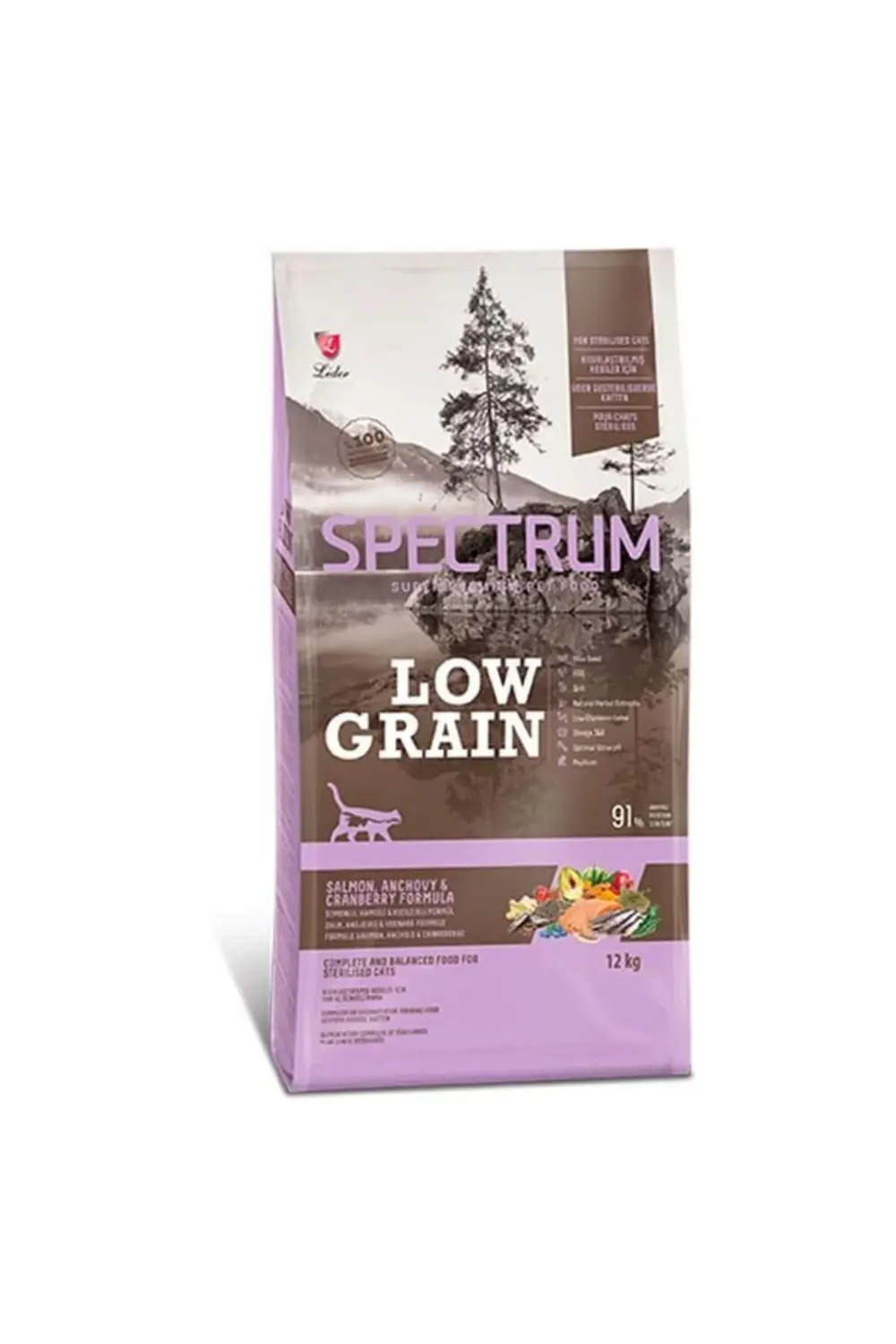 Düşük Tahıllı Somonlu Hamsili ve Yaban Mersinli Kısırlaştırılmış