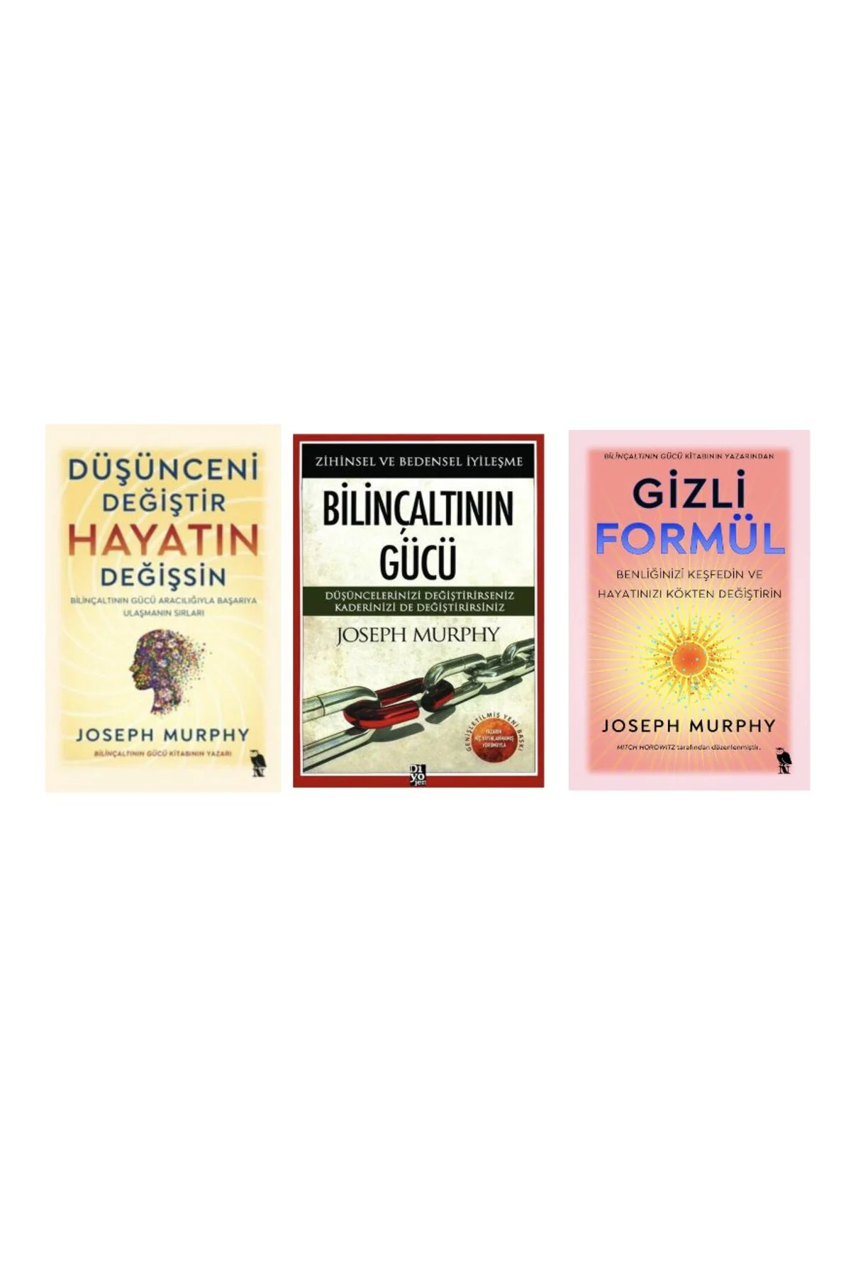 dusunceni degistir hayatin degissin + bilincaltinin gucu + gizli formul=(3kitap)