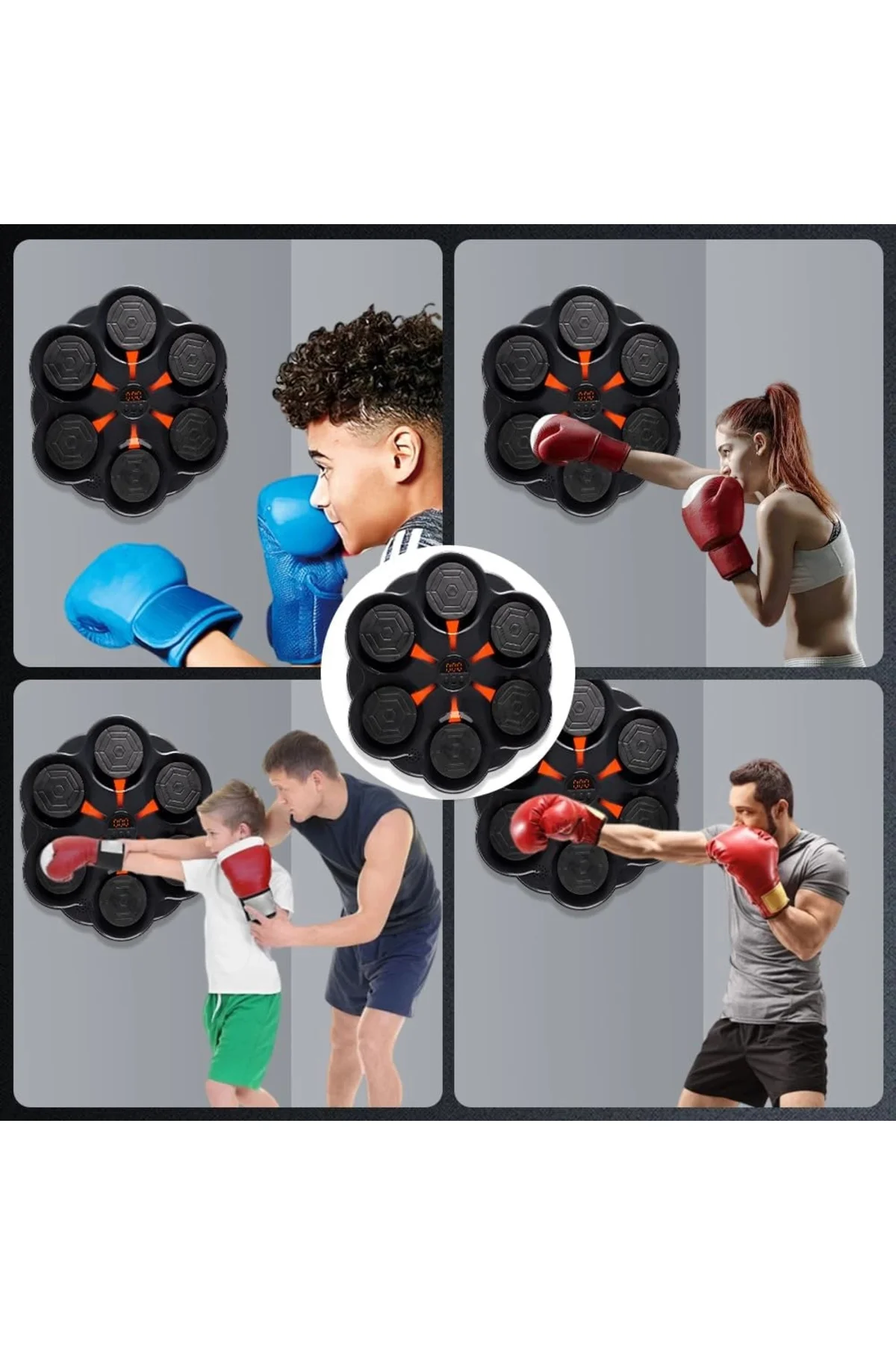 Duvar Boks Makinesi Müzikli Bluetooth Hoparlör Özellikli Led Işık Duvar Boks Makinesi Müzikli Bluetooth Hoparlör Özellikli Led Işık