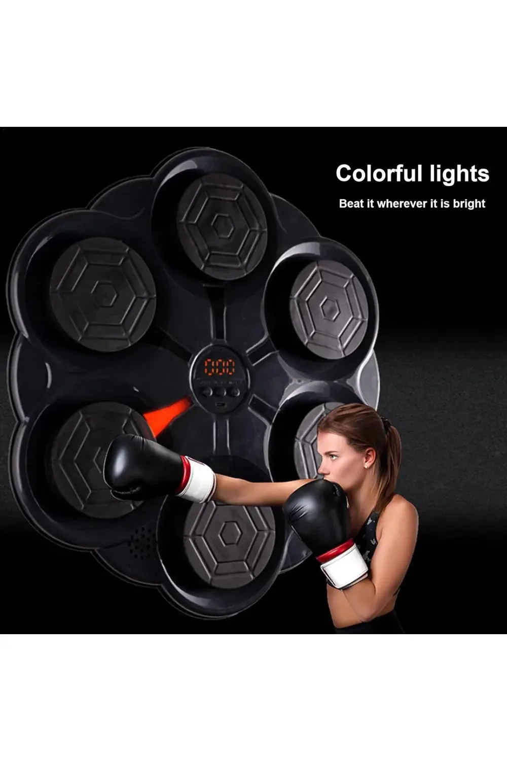 Duvar Boks Makinesi Müzikli Bluetooth Hoparlör Özellikli Led Işık Duvar Boks Makinesi Müzikli Bluetooth Hoparlör Özellikli Led Işık