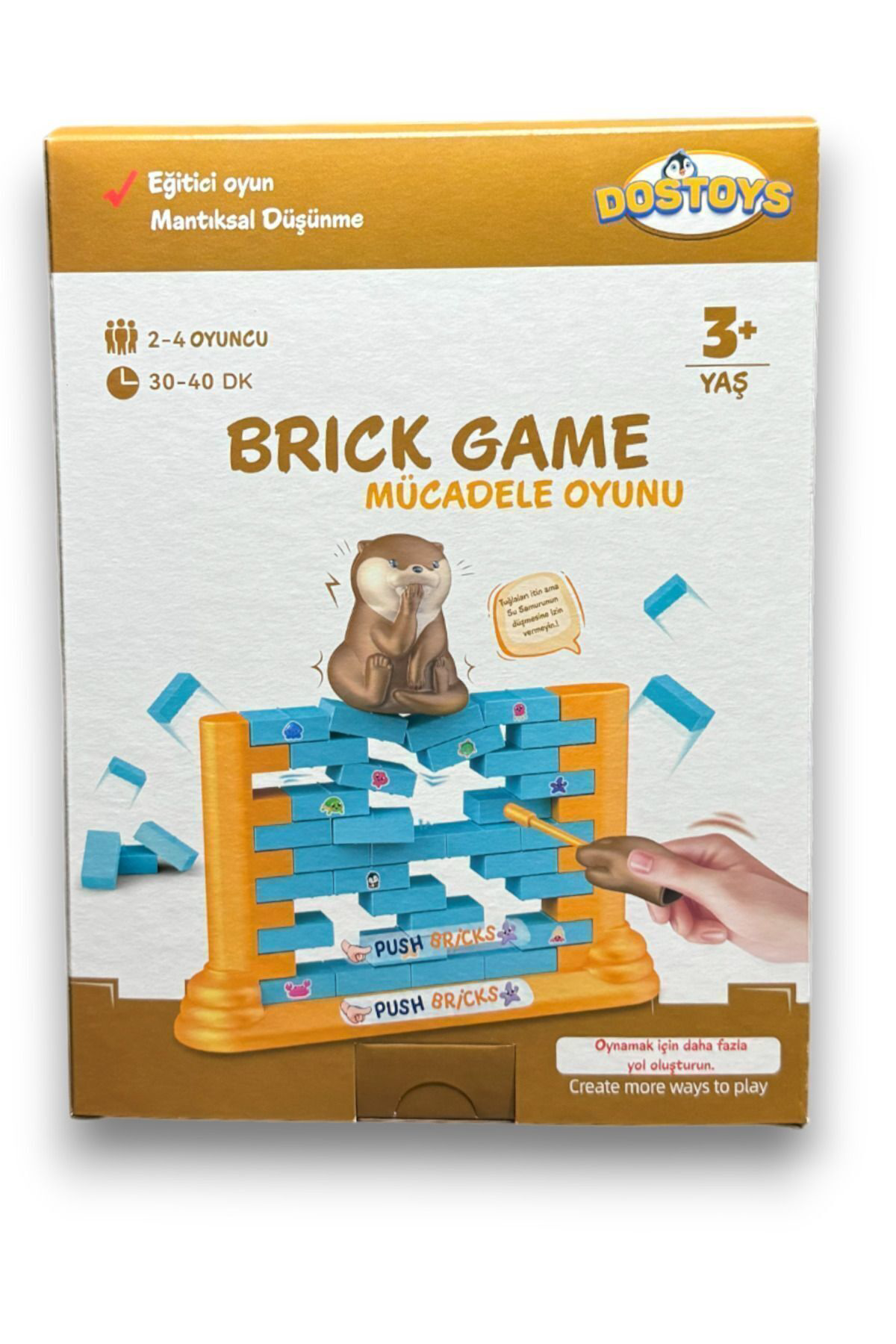 Dostoys Duvar Denge Oyunu -Brick Game- Kutu Masa Oyuncakları, Eğitici Ail