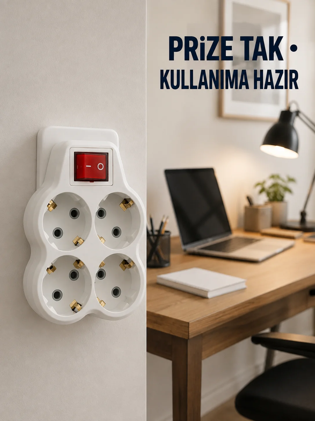 Duvar Priz Çoğaltıcı 4 Çıkışlı Açma Kapama Düğmeli Kablosuz Priz Adaptörü Fiyatı, Yorumları ve Özellikleri