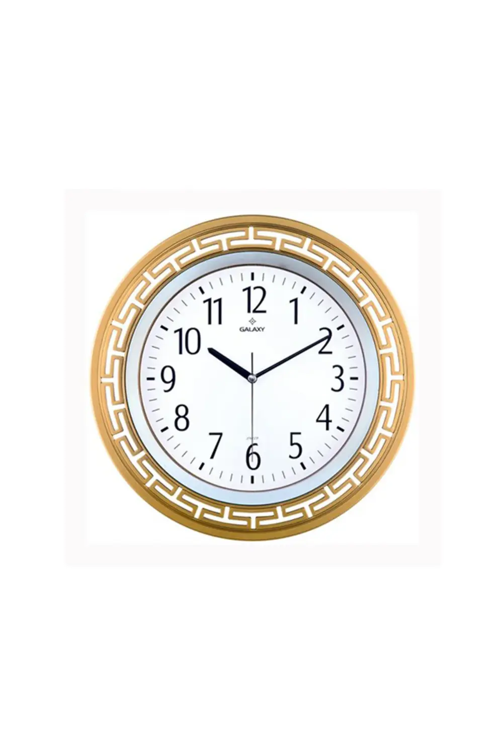 DUVAR SAATİ ALTIN SARISI ÇERÇEVE (ÇAP:34.4CM) AKRİLİK BOYALI 2 RE