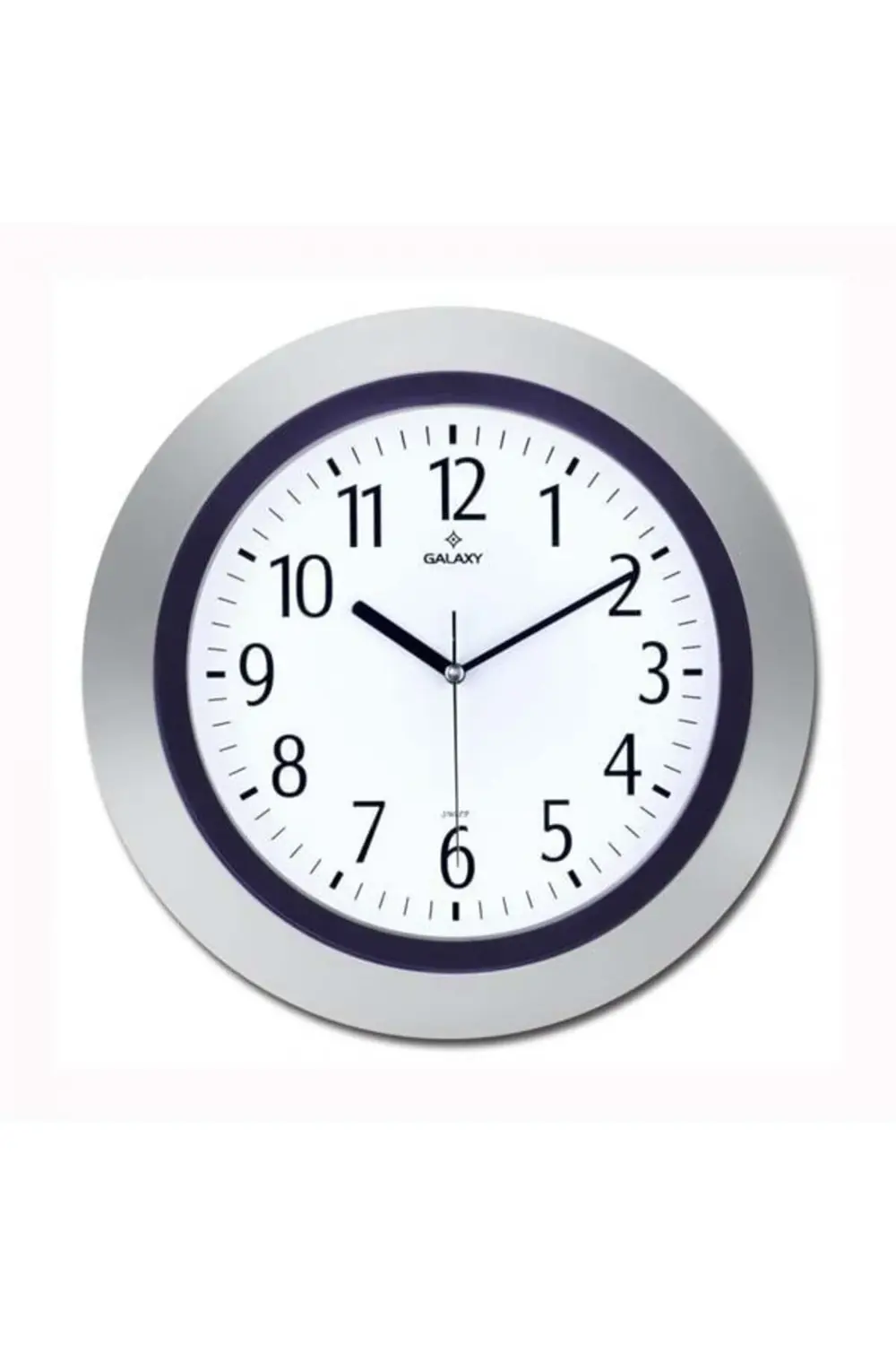 Duvar Saati Gri-mor Çerçeve Çap:33.8cm Akrilik Boyalı 2 Renk Abs