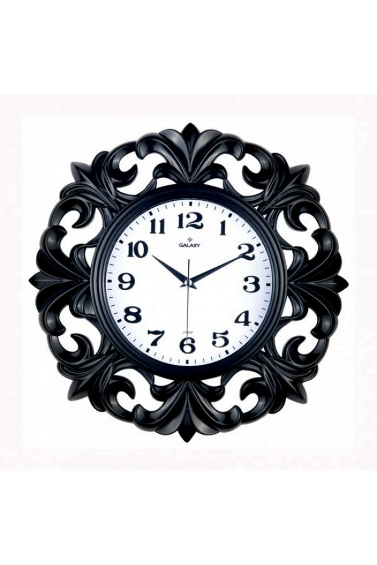 Zero Land Duvar Saati Siyah Çerçeve Çap:39.5Cmx 19.5Cm Akrilik Boyali Abs K
