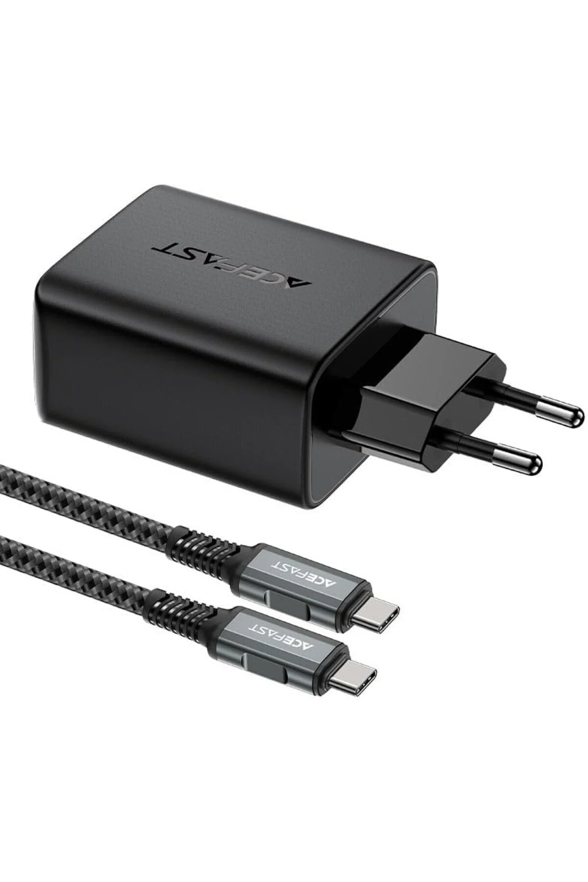 Duvar Şarj Cihazı Akıllı Şarj Cihazı Type-C to Type-C Şarj Kablo USB-C - 60W + USB-