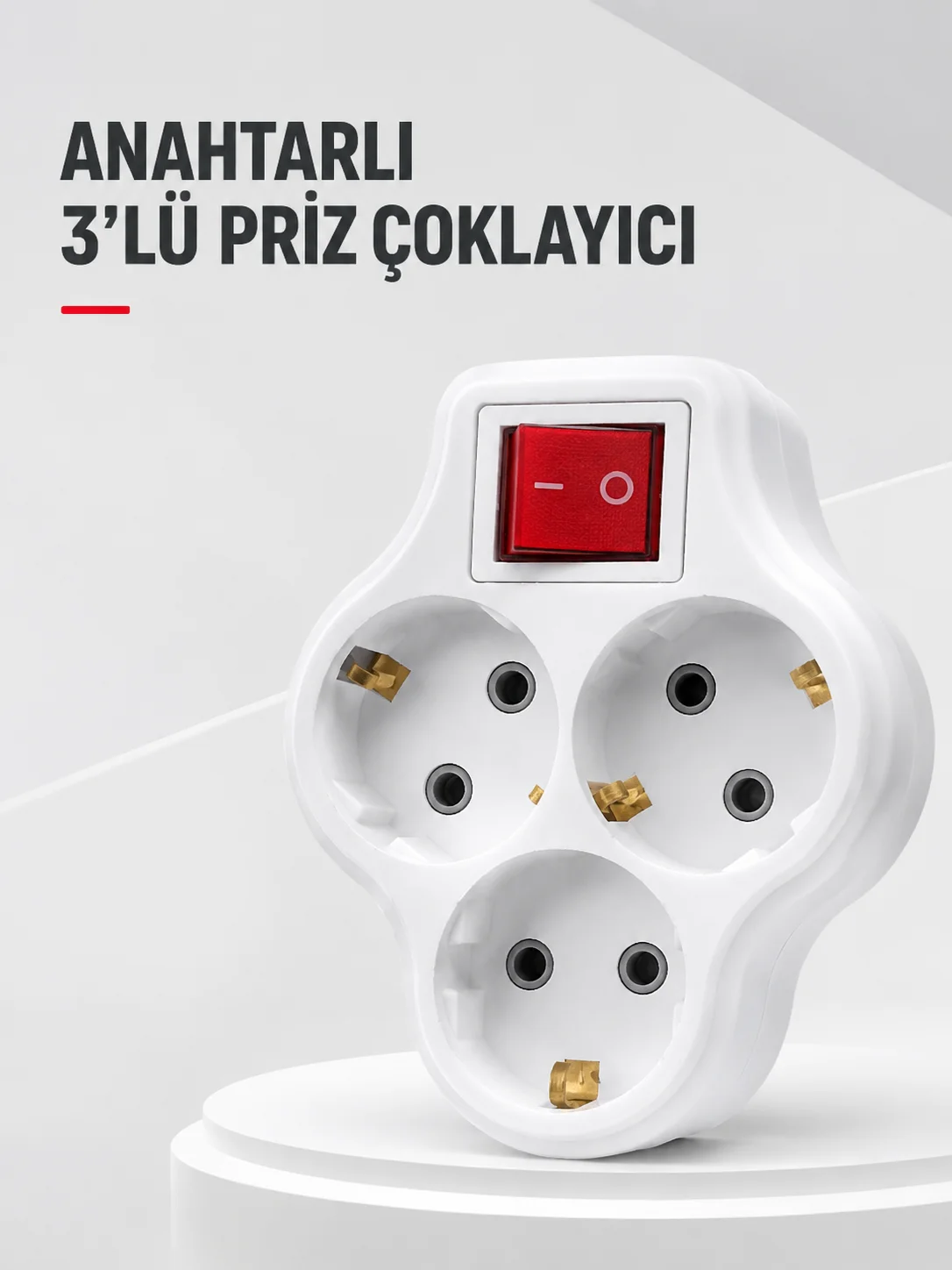 Duvar Tipi 3’lü Priz Çoklayıcı Kablosuz Anahtarlı Kompakt Priz Adaptörü Fiyatı, Yorumları ve Özellikleri