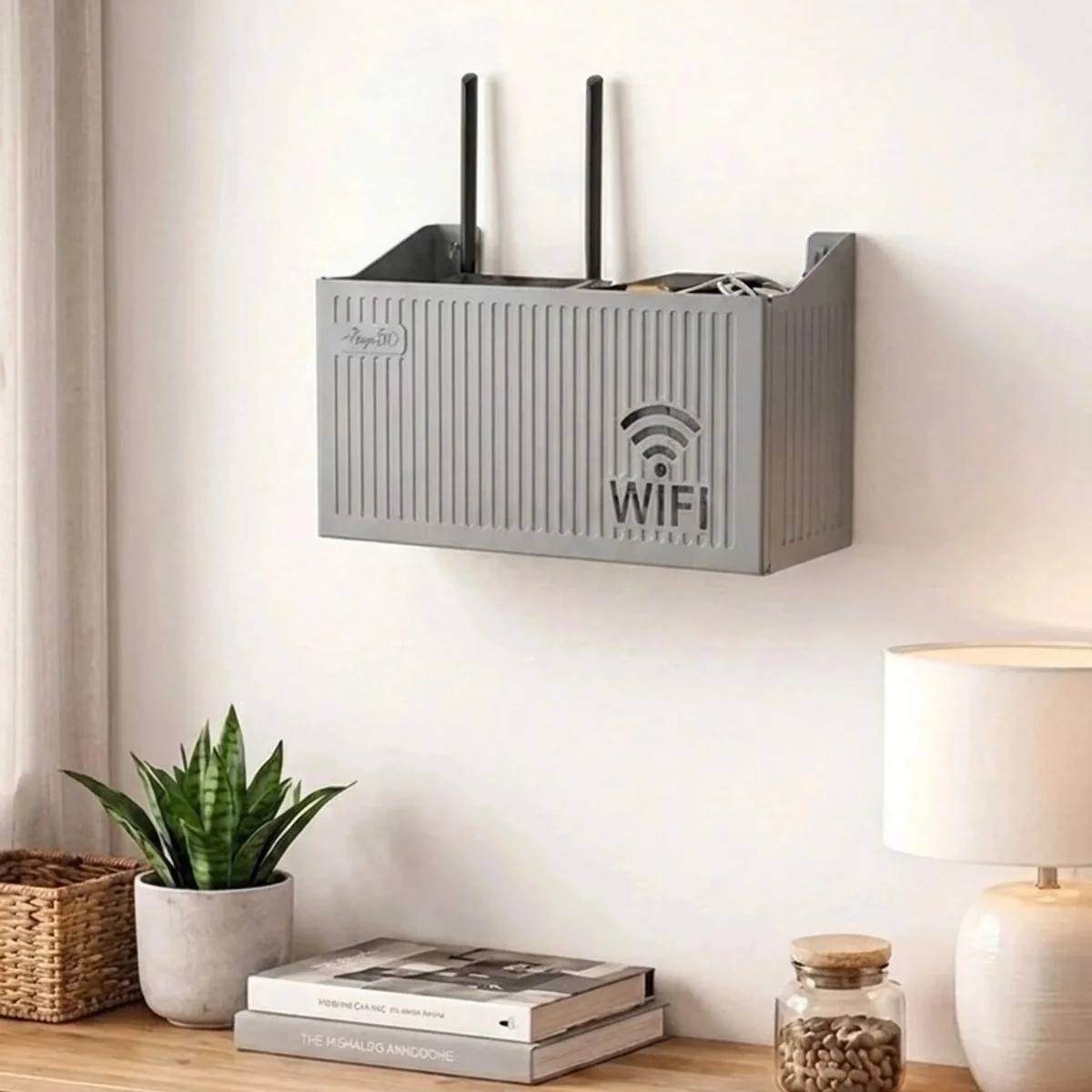 Duvar Tipi Wi-fi Modem Saklama Kutusu(gri) – Kablo Düzenleyici Router Raf Organizer Bx40 Fiyatı, Yorumları ve Özellikleri