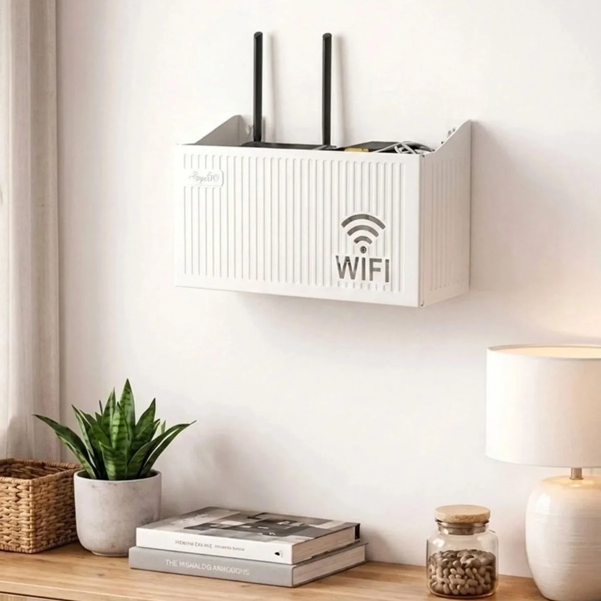 Duvar Tipi Wi-fi Modem Saklama Kutusu(beyaz) – Kablo Düzenleyici Router Raf Organizer Bx40 Fiyatı, Yorumları ve Özellikleri