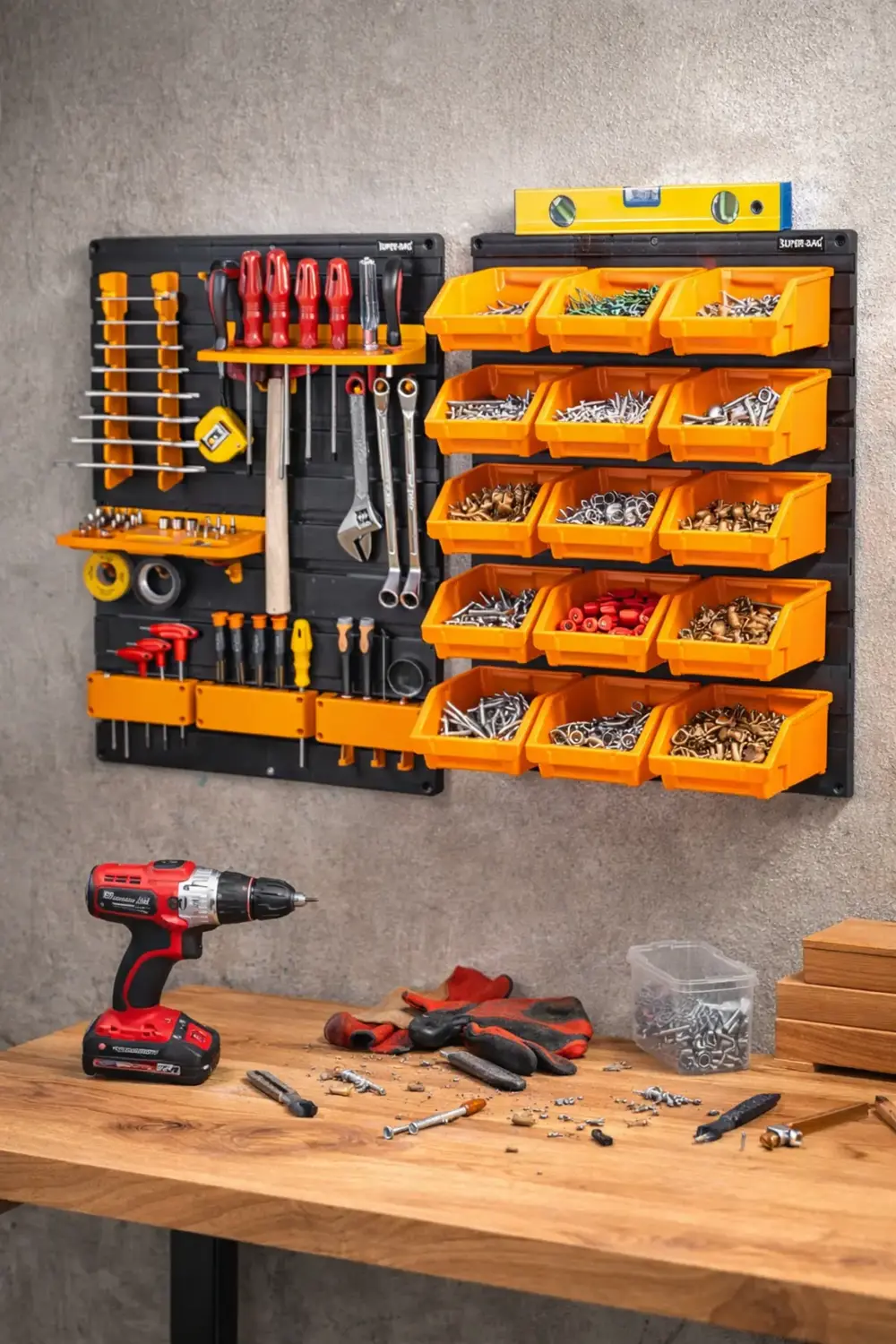 Duvara Monte Alet Askı Paneli Seti – Avadanlık Organizer – Hobi &