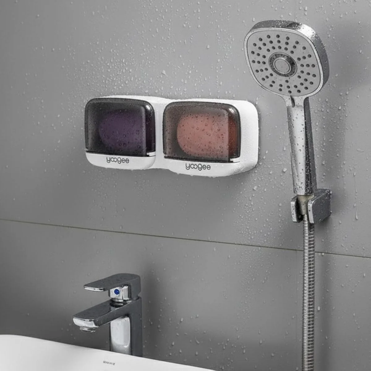 Duvara Monte İkili Kapaklı Plastik Katı Sabunluk Organizer – Banyo & Mutfak İçin Yapışkanlı Sabun Kutusu ve Düzenleyici Duvara Monte İkili Kapaklı Plastik Katı Sabunluk Organizer – Banyo & Mutfak İçin Yapışkanlı Sabun Kutusu ve Düzenleyici