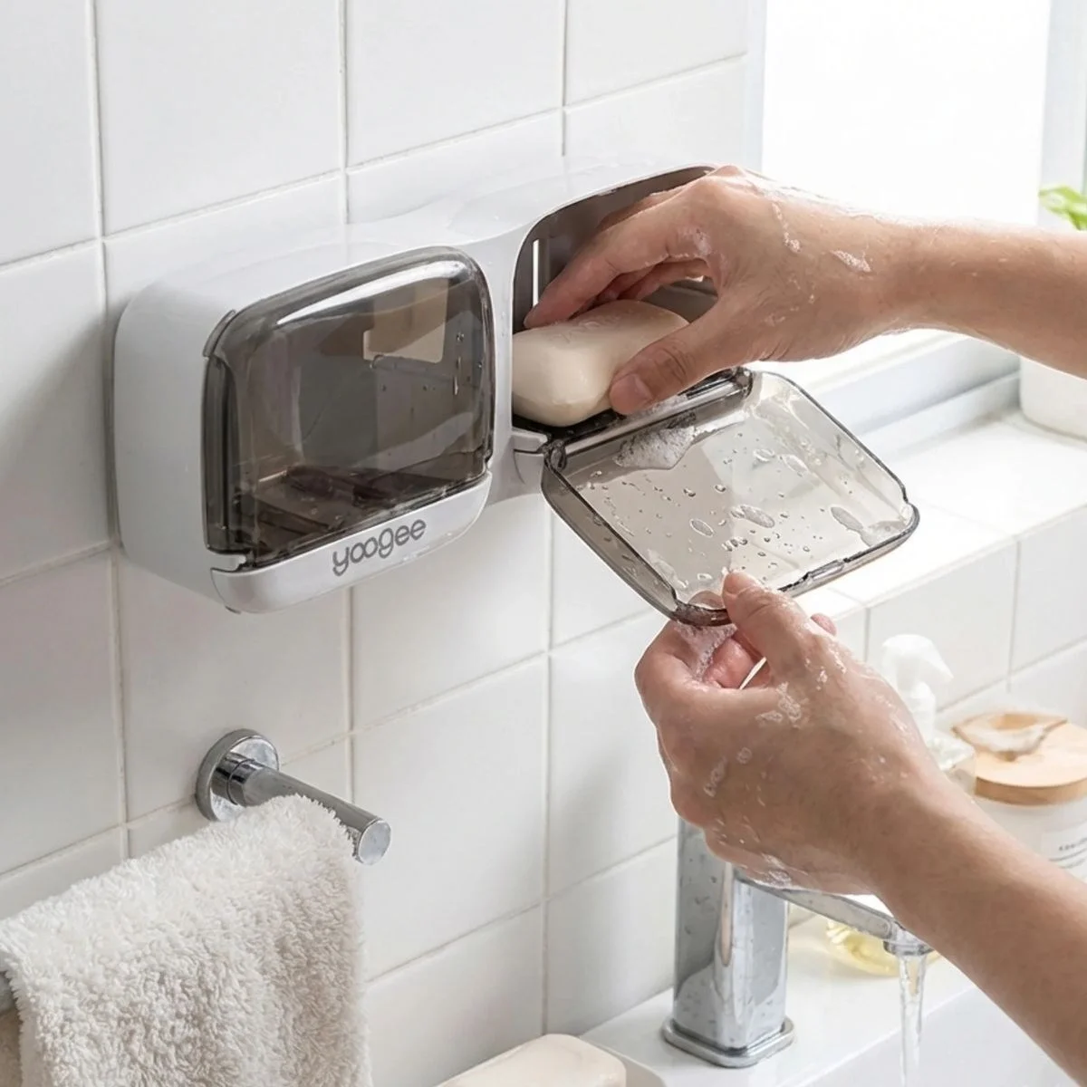Duvara Monte İkili Kapaklı Plastik Katı Sabunluk Organizer – Banyo &amp;amp; Mutfak İçin Yapışkanlı Sabun Kutusu Ve Düzenleyici Bx40 Fiyatı, Yorumları ve Özellikleri