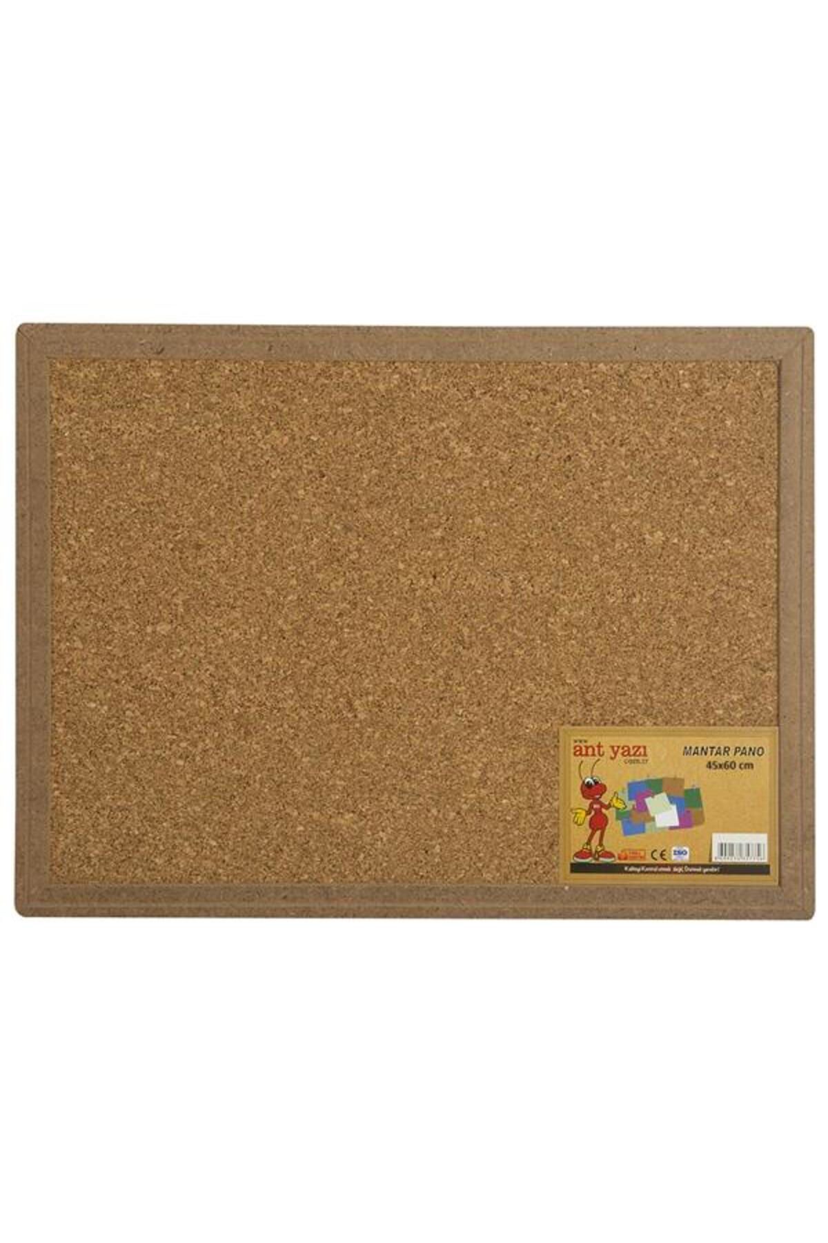 Ant Yazi Duvara Monte Mantar Pano Ahşap Çerçeve 45X60