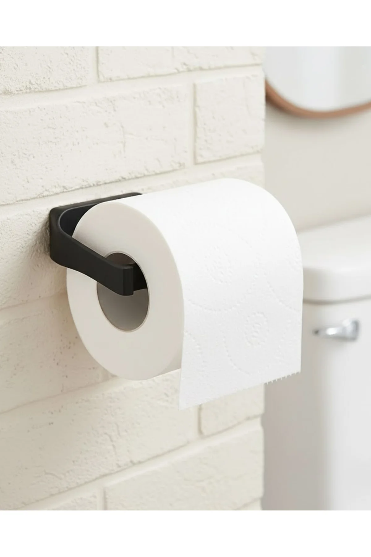 Duvara Monte Siyah Peçetelik Banyo Aksesuarı