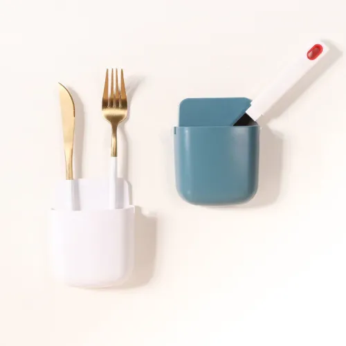 Duvara Monte Telefon Şarj İstasyonu Yapışkanlı, Kablo Düzenleyici