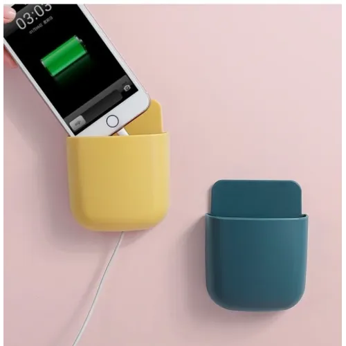 Duvara Monte Telefon Şarj İstasyonu Yapışkanlı, Kablo Düzenleyici